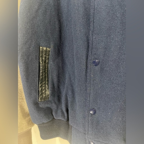 VINTAGE Trucking LTD CANADA Wool & Leather SPORTSWEAR BOMBER JACKETS Sz Large - Picture 7 of 15